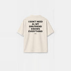 Camiseta Namorada Sabe Tudo